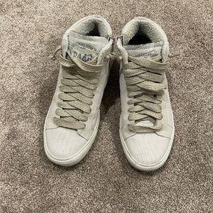 P448 high tops with zipper